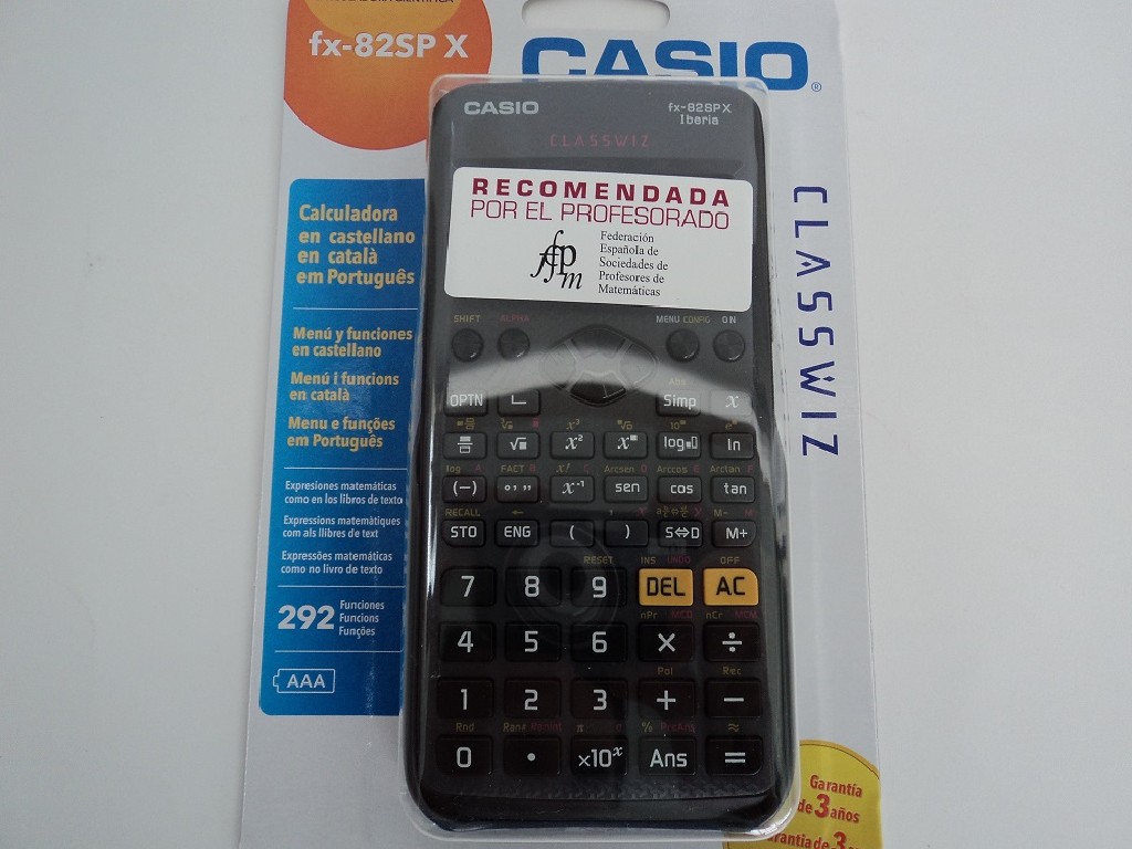 CALCULADORA CIENTIFICA CASIO FX 82SP X II Iberia PAPELERIA COMPLUTENSE